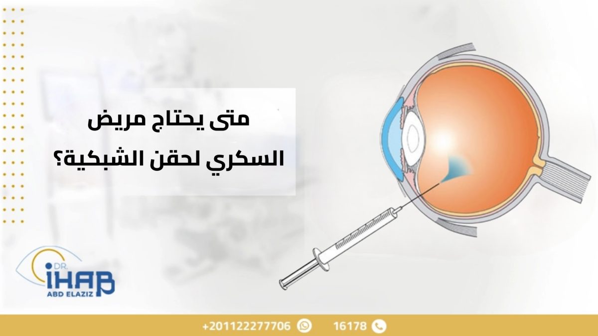 صوره تعبر عن حقن الشبكيه لمريض السكري
